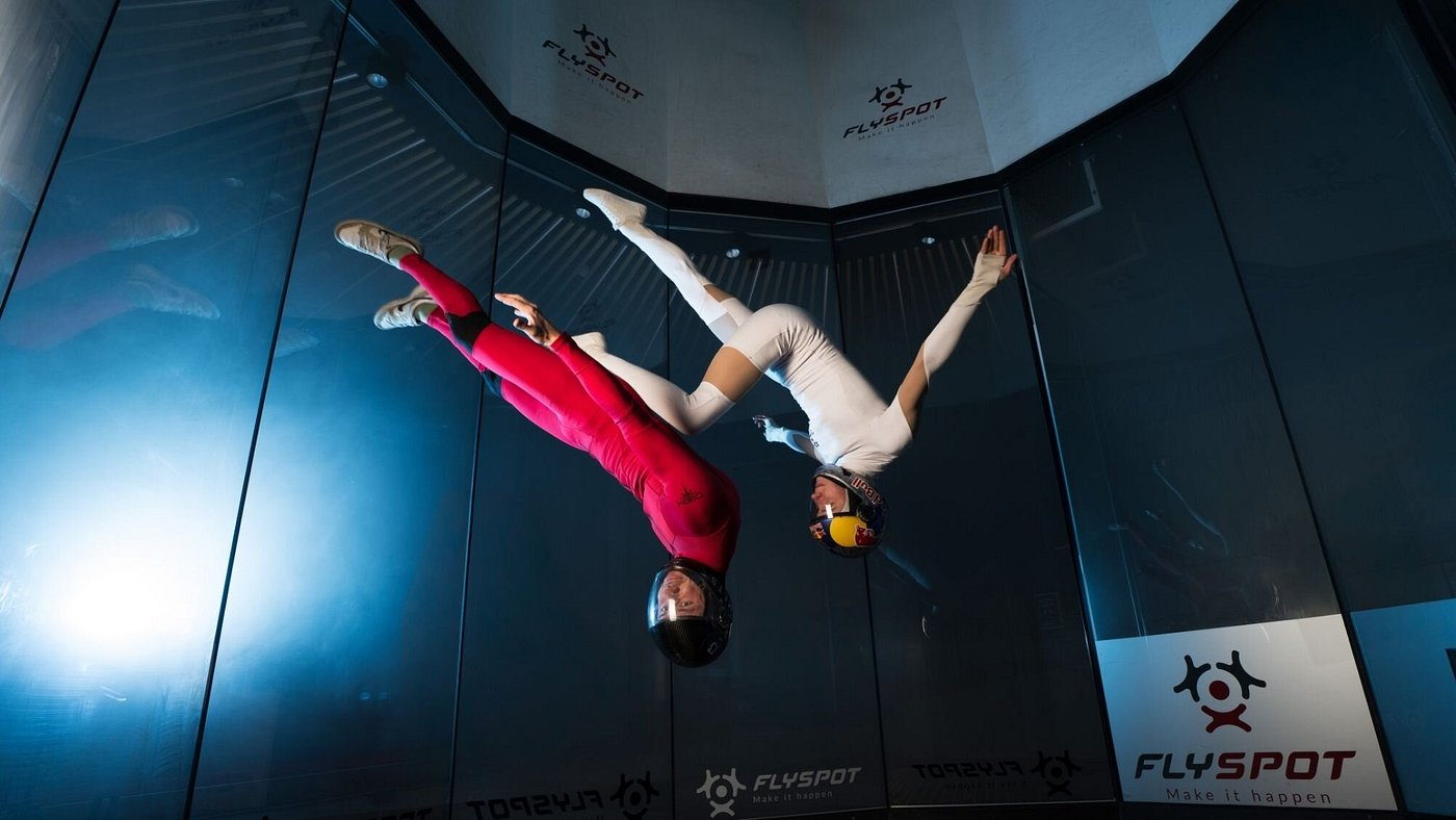 Flyspot Warsaw indoor skydiving attraction near Warsaw